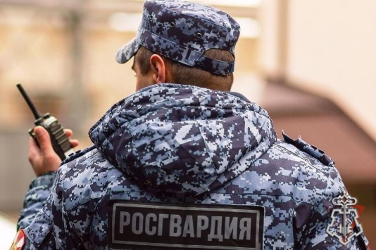 Сотрудники алтайской Росгвардии задержали гражданина за повреждение имущества