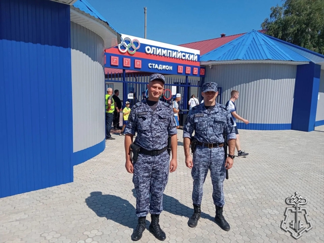 Алтайская Росгвардия обеспечивает безопасность на сельской олимпиаде в селе Благовещенка